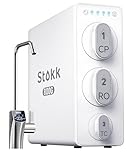 Stokk Reverse Osmosis System, 8 Stage Tankless Reverse Osmosis Water Filter, Reduces PFAS TDS, Under Sink RO System, 3:1 Pure to Drain, Smart LED Faucet, 800 GPD, NSF/ANSI 58& 42, FCC Listed, S2