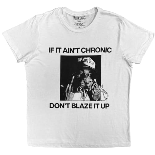 Rock Off officially licensed products Snoop Dogg Chronic Signature T Shirt Size M