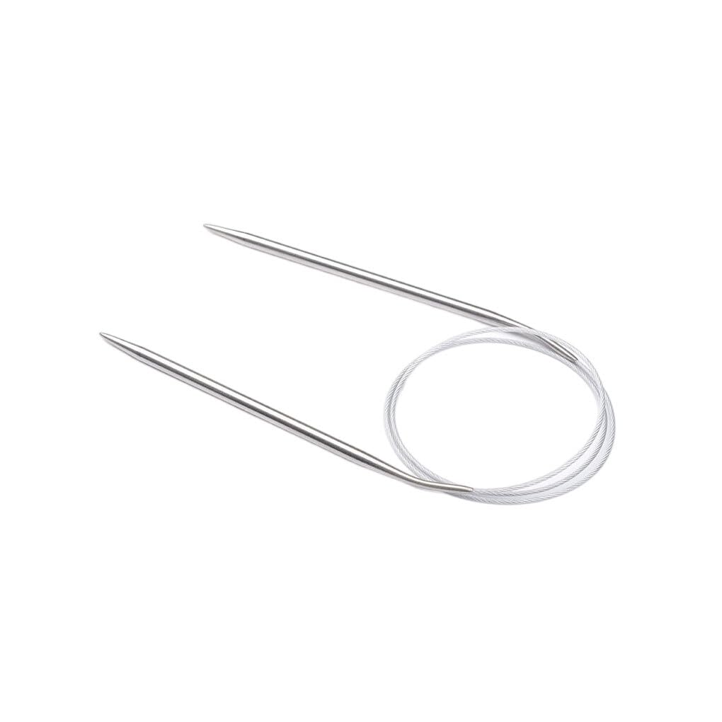KIXZSAZ Knitting Needles Stainless Household Accessories Embroidery Tools Craft Clothes Crochet Double Sewing Needle, 80cm No.10