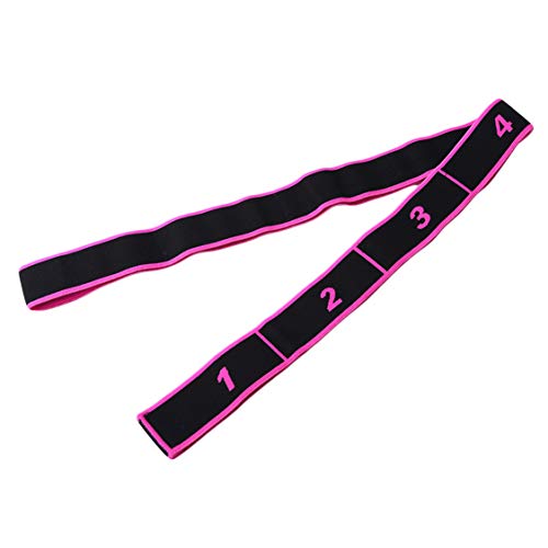Idiytip Latin Stretch Band Dance Stretching Straps Elastic Band For Gym Yoga Fitness Dancer Gymnastics Exercise,Rose Red #TOP5