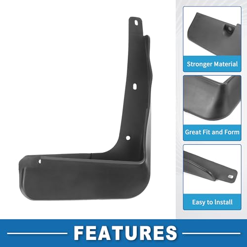 Image of Mud Flap Splash Guard with Mount Accessories Front & Rear Side Mud Guard for Hyundai Sonata Sedan 2015-2016 (Set of 4)