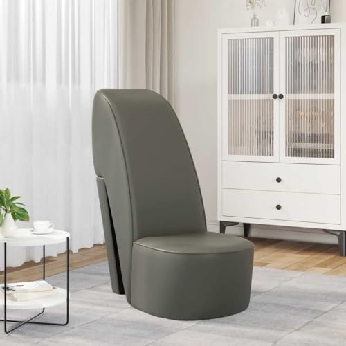 Générique Chaise en Forme de Chaussure à Talon Haut Gris Similicuir,Meubles, Fauteuils et chaises, Fauteuils,248651