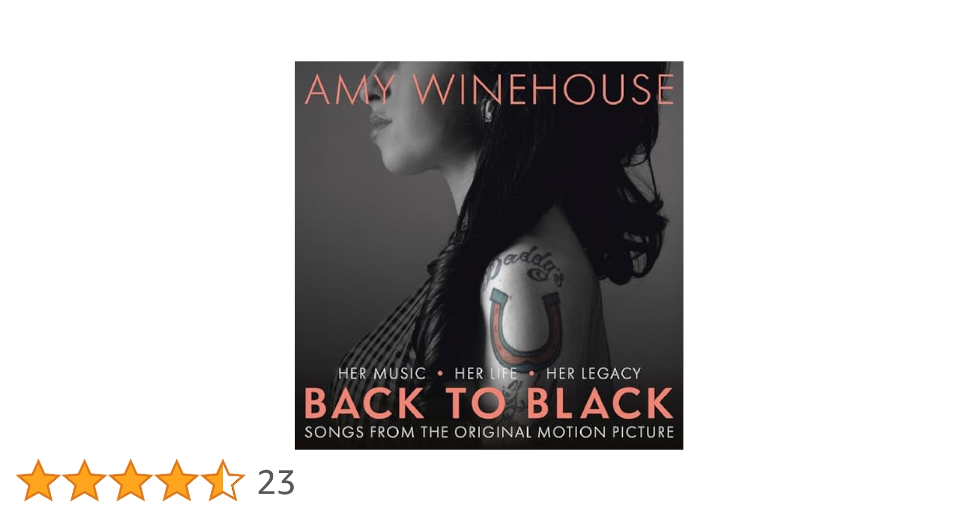 Amazon.co.jp: Back to Black: Songs from the Original Motion
