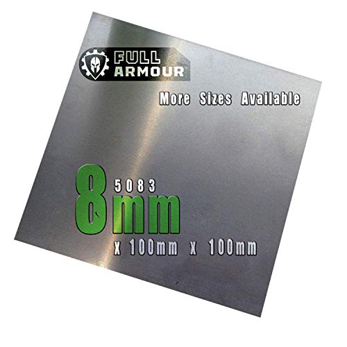 Plaque en aluminium - 8mm 100mm x 100mm (10cm x 10cm) Cover