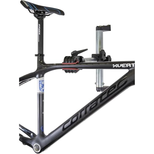 Andrys Cavalletto Manutenzione Bici Da Parete - Supporto Bici Da Muro Con Regolazione Verticale E Rotazione A 360 Gradi - Portata Massima 18Kg - Alluminio E Plastica Resistente Con Viti Incluse - 5