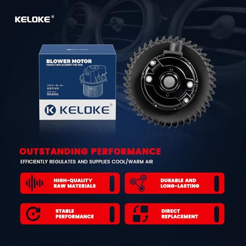 Image of KELOKE Front HVAC Heater Blower Motor Fan Compatible with Chevrolet Cobalt 2005-2010, HHR 2006-2011 & Pontiac G5 2007-2009, Replace# 700242 25776197