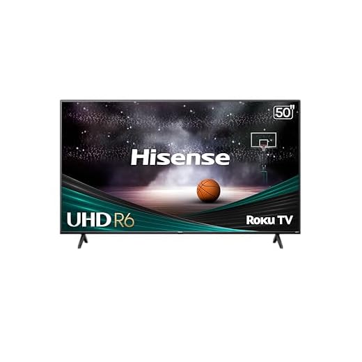 Hisense 50-Inch Class R6 Series 4K UHD Smart Roku TV with Alexa Compatibility, Dolby Vision HDR, DTS Studio Sound, Game Mode (50R6G),Black