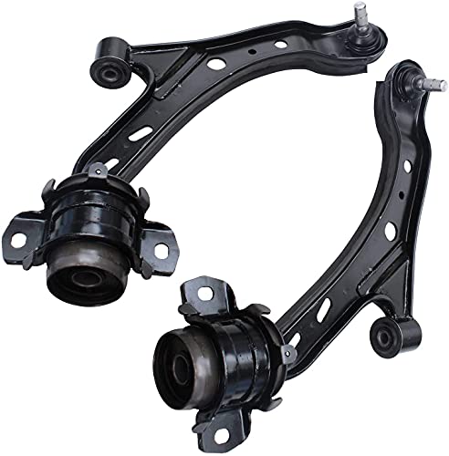 Image of Detroit Axle - Front End 10pc Suspension Kit for 2005-2010 Ford Mustang 2006 2007 2008 2009, 2 Lower Control Arms 2 Sway Bar Links 4 Inner & Outer Tie Rods 2 Boots & Bellows Replacement