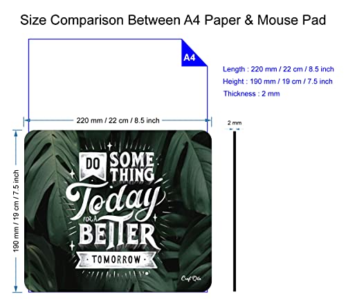 Image of Craft Qila Do Something Motivational Mouse Pad for Laptop Computer (8.5 x 7.5 Inches)