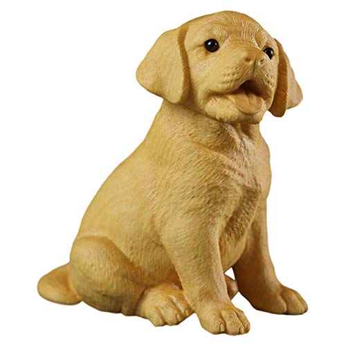 Sculpture de chien en bois statue Labrador pour célébrer l'amour de votre compagnon