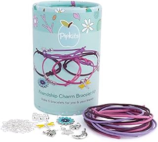 Pipkits Friendship Charm Bracelet Kid Children Jewellery Making Kit with Charm Bracelet Keepsake Box