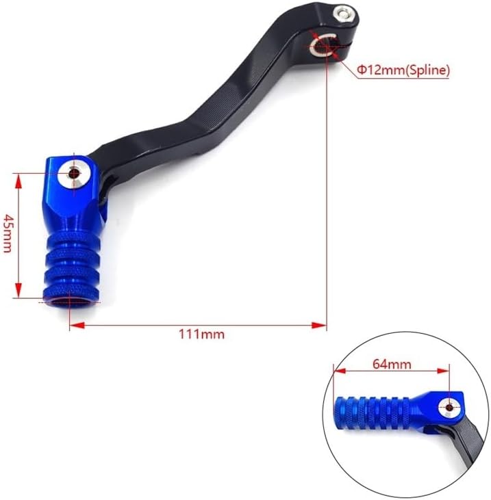 Motorcycle Gear Shift Lever Motorcycle Shift Lever Gear Shifter Folding Pedal Accessories for ZS177MM for NC250 Motcross Pit Dirt Bikes
