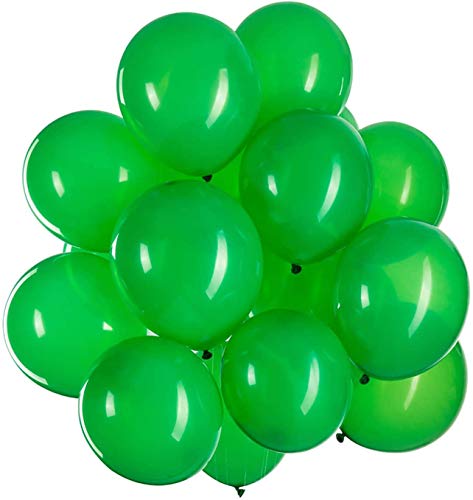 HEMITO Premium Metallic Latex Balloons Pack Of 50 Green Balloons for Decoration (Green, Pack Of 50)