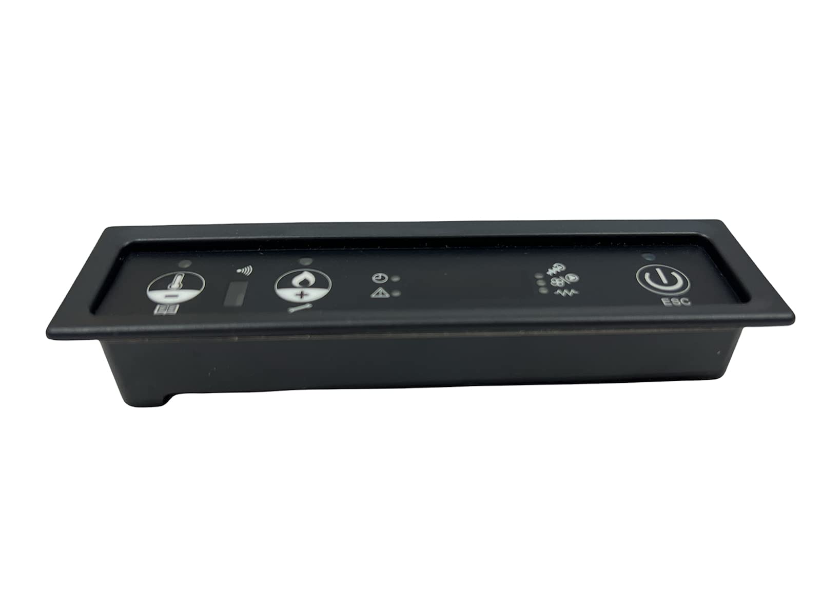 ERICAMBI, Tastiera Display LED PN005_A01 Micronova, Schede di Controllo N 100 per Stufe a Pellet, ad Incasso Orizzontale, 3 Tasti Fisici, Dimensioni: 140x37x25 mm