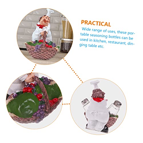 Zerodeko 3 Sets Kaart Familie Houder Organizer Hervulbare Heldere Peper Reizen Shaker Catering Voor Keuken Decoratieve… - Afbeelding 6