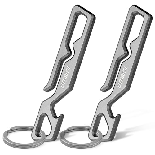 Image of Grade 5 Titanium Anti-Lost Pocket Key Clip for Pants Bags | Light Grade 5 titanium, Anti-deformation, Rust & corrosion resistant, Slim compact, No bulge