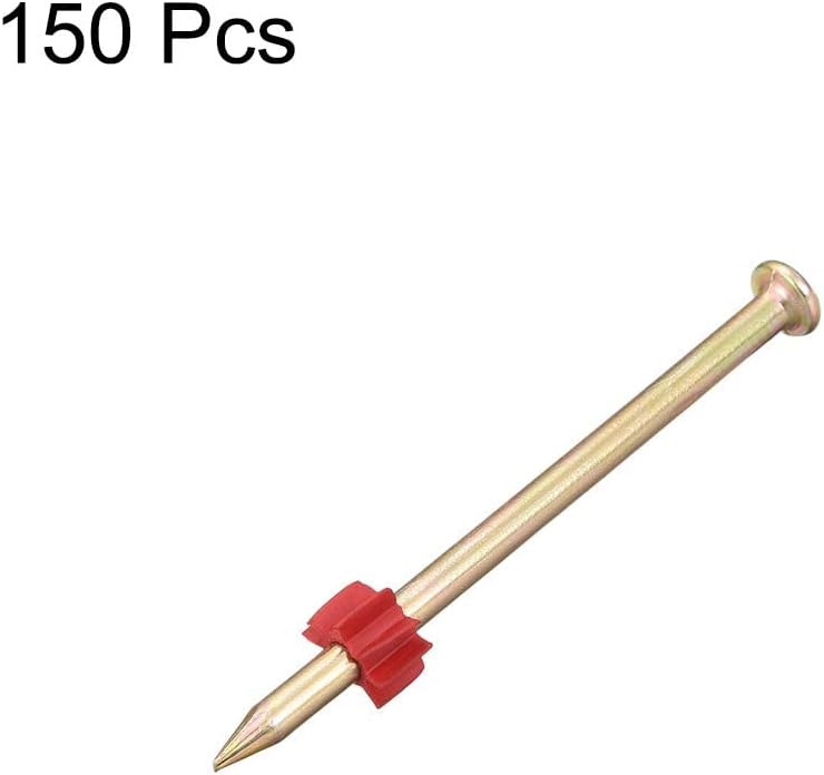 XYWHPGV Powder Fastening Systems Fastener Nail Kit Washer Drive Pin 22mmx3.2mm 150pcs(8edb2 4b402 05b1a a8e91 24c98 40195