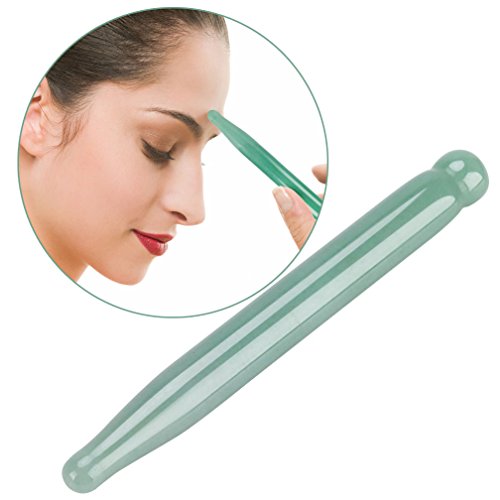 Massage Stone Stick, Natural Jade Carving Polished Massage Health Relaxation Crystal Stick (Green Aventurine) #TOP15