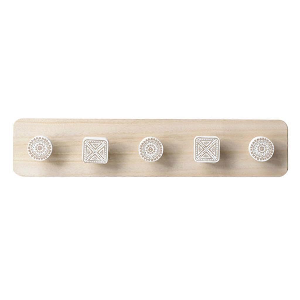 JOYHAPPST Nordic Wood Coat Hanger Wall Hook Home Decorative Clothes Hangers for Key Holder Wall Mounted Coat Rack for Key Hanger Wall Shelf
