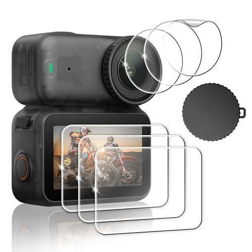 FiTSTILL �X�N���[�� �v���e�N�^�[ �L�b�gDJI OSMO NANO �p�X�N���[�� �v���e�N�^�[ + PET �����Y �v���e�N�^�[ + �V���R�� �����Y �L���b�v�A�d�x 9H�Adji osmo nano�A�N�Z�T���B