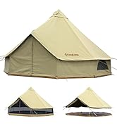Amazon.co.jp: KingCamp ベルテント 5m TC ファミリーテント 5～10人