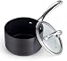 Cooks Standard 3-Quart Hard Anodized Nonstick Saucepan with Lid, Black