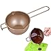 Cazo para baño María Olla de Derretir,Crisol de Chocolate,Mango Resistente Al Calor,Olla de Derretir Antiadherente,con Doble Boquilla Cuenco para Derretir,para Fundir Caramelo Mantequilla Ques,600ml