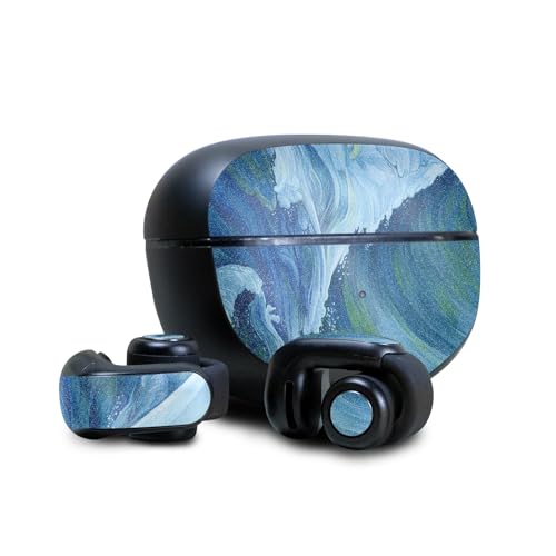 Image of Glossy Glitter Skin Compatible with Bose Ultra Open Earbuds - Perfect Wave - Premium 3M Vinyl Protective Wrap Decal Cover - Easy to Apply | Crafted in The USA by MightySkins