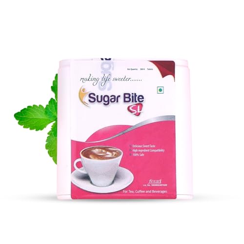 Image of SUGAR BITE SL Tablets - 300 Pellets (Pack of 2) | Zero Calorie Sugar Substitute Artificial Sweeteners | Support a Balanced Metabolism | Helps in Weight Management & Maintain Blood Sugar Level