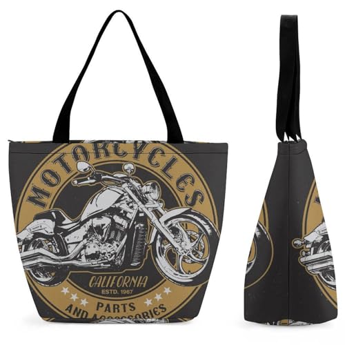 Sac à main femme Club de Moto grand sac à bandoulière shopping voyage