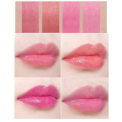 Bingbrush 4Pcs Color Changing Lipstick,Smoke Pipe Ph Mood Long Lasting Labiales Lip Care Moisturizer Lip Balm Korean Magic Lip Gloss Lip Tinted Stain Makeup Lipstick Set For Women #TOP2
