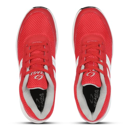 Image of SEAGA Sports Men Running Sports Shoes | Super Soft Breathable Casual Sneakers for Men | Anti-Skid Sole | Cushioned Insole | Lightweight Shoes Pack of 1