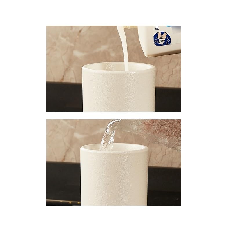 Dozownik do wody ustnej do łazienki ceramiczny dozownik mydła typ push styl skandynawski proste mydło do rąk środek do mycia twarzy pojemnik żel pod prysznic szampon butelka dozownik mydła (kolor: 01)