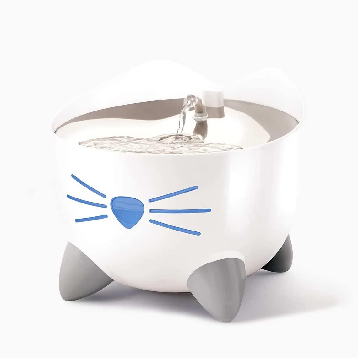 Catit Pixi Bebedero Fuente Inteligente para Gatos, 2 l, Blanca & Pixi Filtro para bebederos Fuente, 6 Unidades