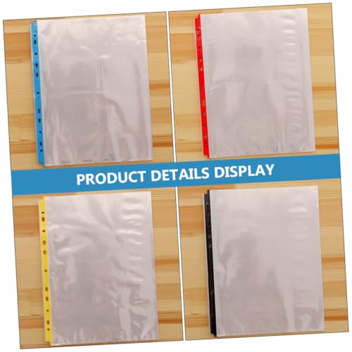 Pochettes de classeur PP transparentes A4 à 11 trous pour protection document - 7