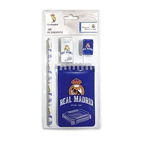 Preisvergleich Produktbild exportier.cm 097258 Schreibset Real Madrid, 4-teilig, blau