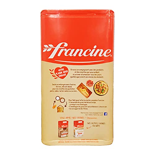 Francine Ma Farine de ble Complete - French Whole Wheat Flour T150, 35oz image 4