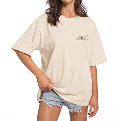 Cute Cat Graphic Tees for Women Harajuku Shirt Letter Printed Oversized T Shirts Aesthetic Casual Baggy Tshirts…4