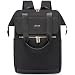 LOVEVOOK Rucksack Damen groß, 18 Zoll Laptop Schulrucksack Teenager, Arbeitstasche SChultasche mit USB, Backpack Women elegant, Tagesrucksack Handtasche 2 in 1 für Büro Uni Reise, Schwarz