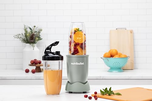 nutribullet Pro 900, Elektrischer Mixer, zerkleinerer, Smoothie Mixer, Multifunktionsmixer, 900w leistung, 900ml und 710ml Becher, Matt Jade, NB910MAJD – Bild 6