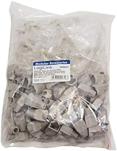 LogiLink Professional MP0023 RJ45 Connector Cat.6 Grey