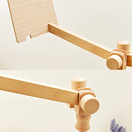 Miniatura 8 de Roseflower Soporte De Punto De Cruz De Madera, Soporte De Aro Giratorio Ajustable Con Aros Para Bordado, Bastidor De Bordado De Escritorio, Soporte Anillo Para Costura, Diy Labor De Aguja 5