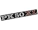 Produktbild 2EXTREME Schriftzug Emblem für Seitenhaube PK 50 XL alu/rot/schwarz 128x18mm, 2 Pin