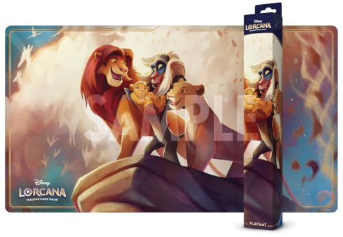 Ravensburger Disney Lorcana TCG Circle of Life Playmat Featuring The Lion King Glimmers Artwork - Protects Cards - Versatile Game Desk or Mouse Pad - Suitable for Ages 8+