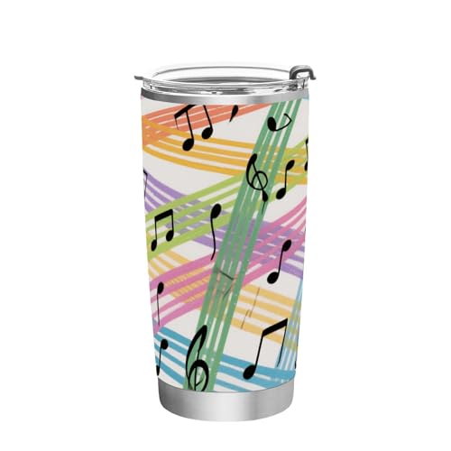 siphylline Pajita de acero inoxidable con diseño de dibujos animados, botella de agua aislada al vacío, resistente a fugas, taza de café aislada para exteriores, vaso aislado de 20 onzas, 20 onzas