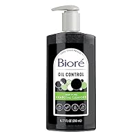 Biore Deep Pore Charcoal Daily Face Wash with Deep Pore Cleansing for Dirt and Makeup Removal From Oily Skin, 200ml