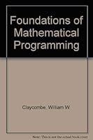 Foundations of mathematical programming 0879092823 Book Cover
