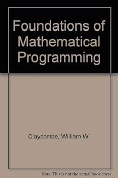 Hardcover Foundations of mathematical programming Book
