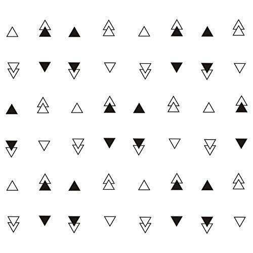 Juekui Teepee Triangle Arrow Pattern Wall Decals Modern Triangles Wall Stickers For Kids Room Baby Bedroom Tribal Nursery Wall Decor Set Of 52 Pcs Ws13 (Black) #TOP5