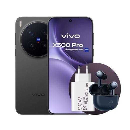vivo X300Pro 5G, Cameraphone con Teleobiettivo APO ZEISS 200MP, 16+16GB RAM，512GB ROM, schermo piatto da 6,78 pollici,90W Fast charge,Dimensity 9500, IP68 e IP69, Android 16